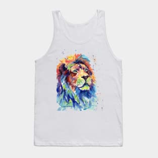 Multicolor Lion Art Tank Top